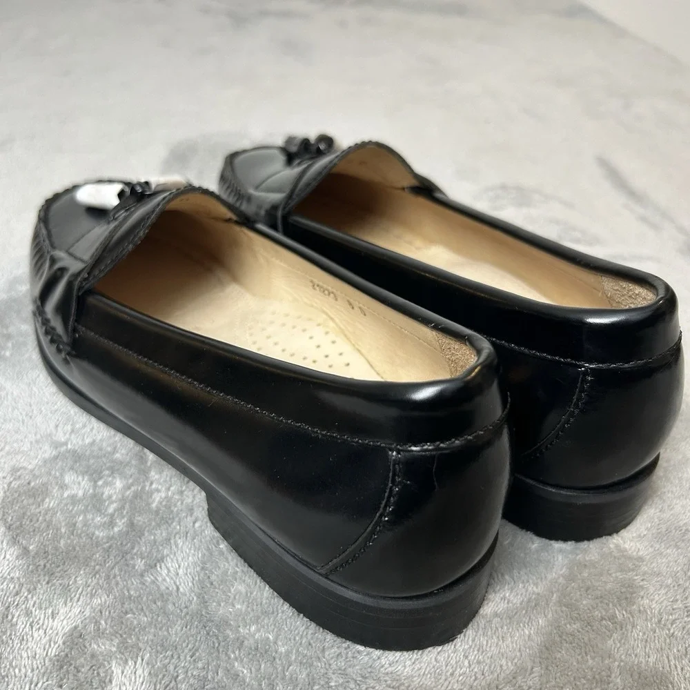 Kirkland Signature American Vintage All Leather Shoes Black Men's Loafers Sz 8 D